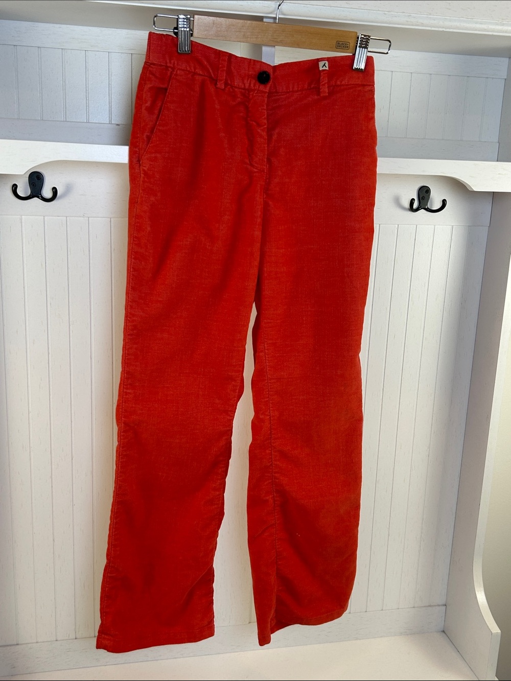 MYTHS Italy Red Velvet Moleskin Stretch Cropped Pants IT 40